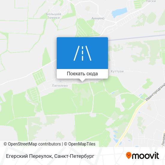 Карта Егерский Переулок