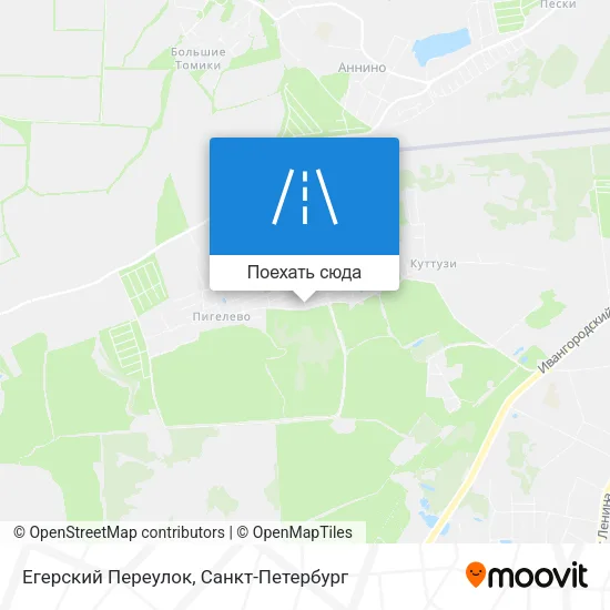 Карта Егерский Переулок