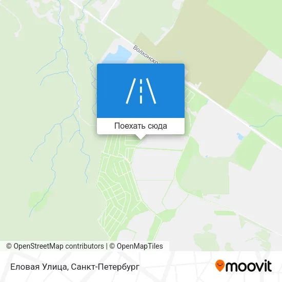 Карта Еловая Улица