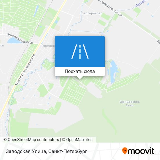 Карта Заводская Улица