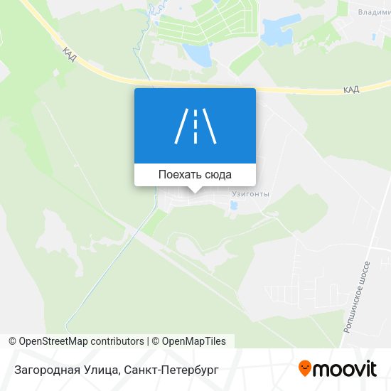 Карта Загородная Улица