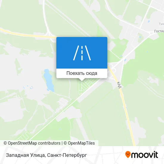 Карта Западная Улица