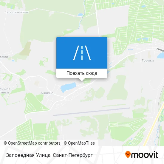 Карта Заповедная Улица