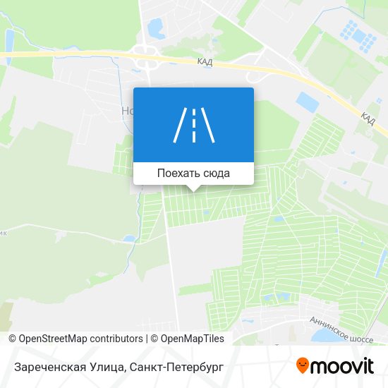 Карта Зареченская Улица