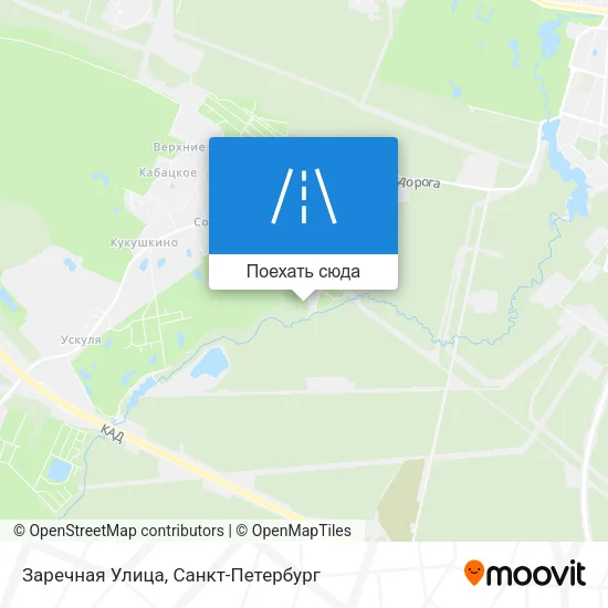 Карта Заречная Улица