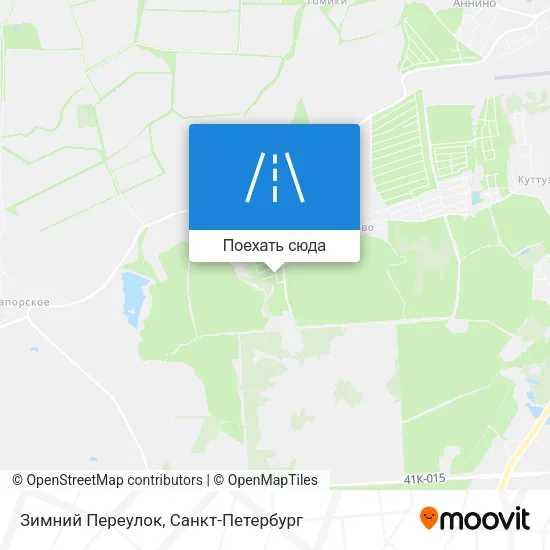Карта Зимний Переулок