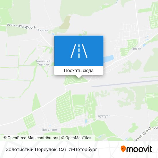 Карта Золотистый Переулок