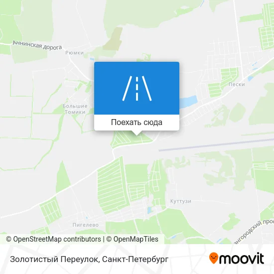 Карта Золотистый Переулок