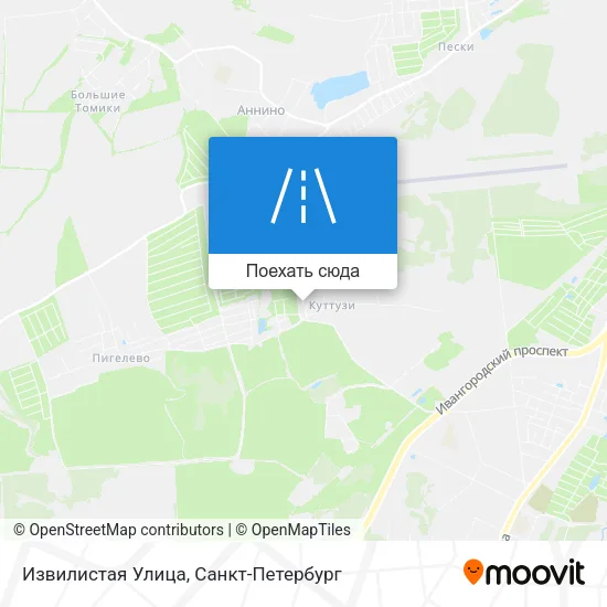 Карта Извилистая Улица