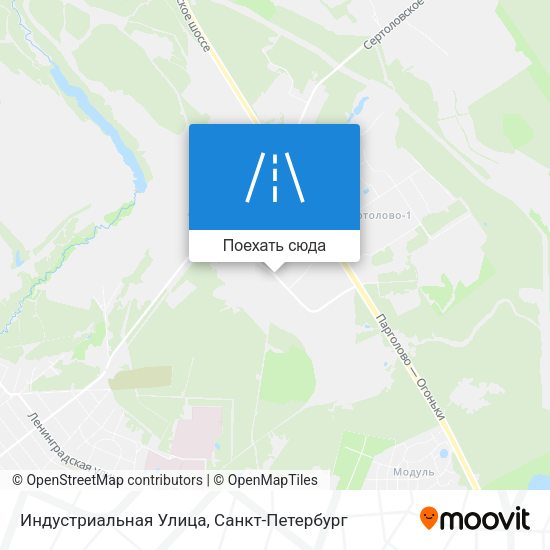 Карта Индустриальная Улица