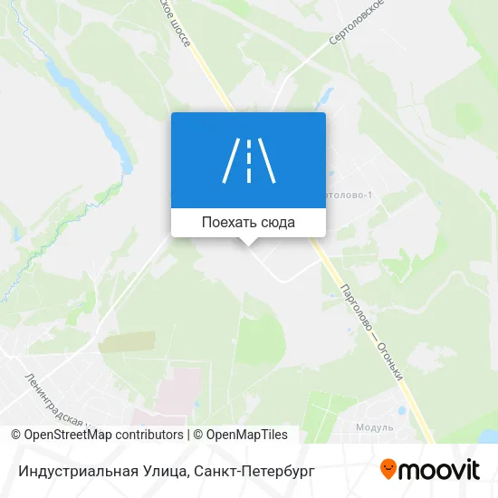 Карта Индустриальная Улица
