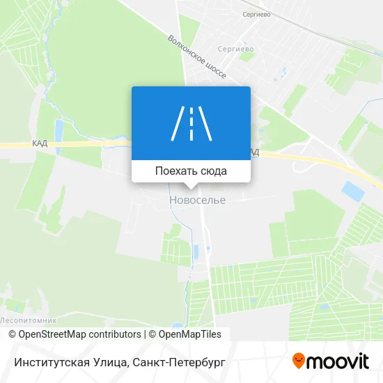 Карта Институтская Улица