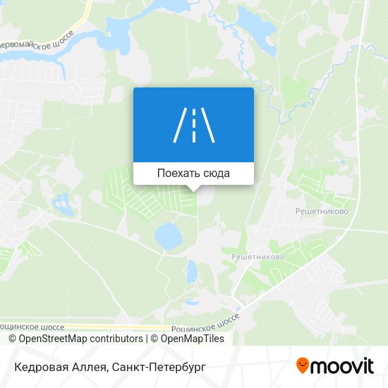 Карта Кедровая Аллея
