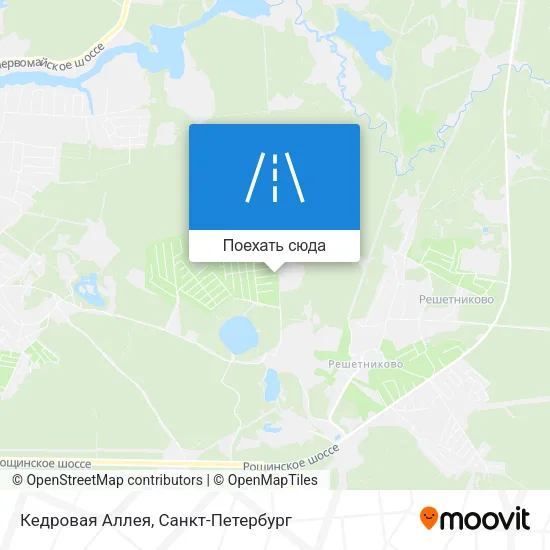 Карта Кедровая Аллея