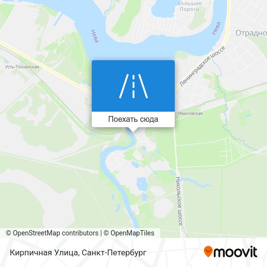 Карта Кирпичная Улица