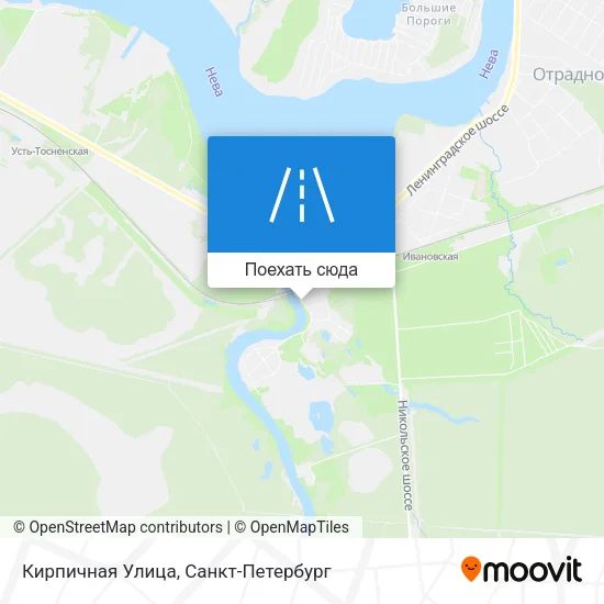 Карта Кирпичная Улица