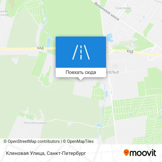 Карта Кленовая Улица
