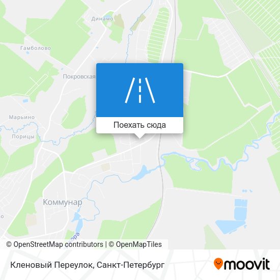 Карта Кленовый Переулок