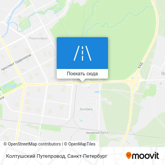 Карта Колтушский Путепровод