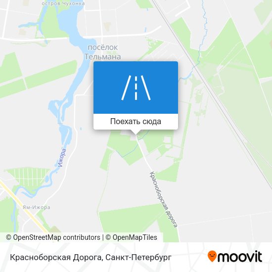 Карта Красноборская Дорога