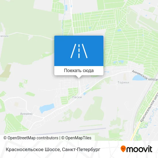 Карта Красносельское Шоссе
