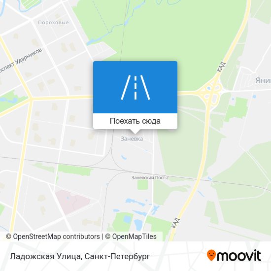 Карта Ладожская Улица
