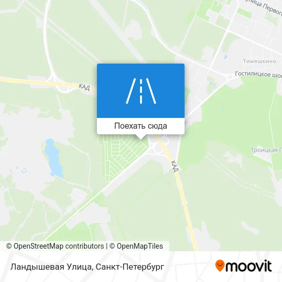 Карта Ландышевая Улица