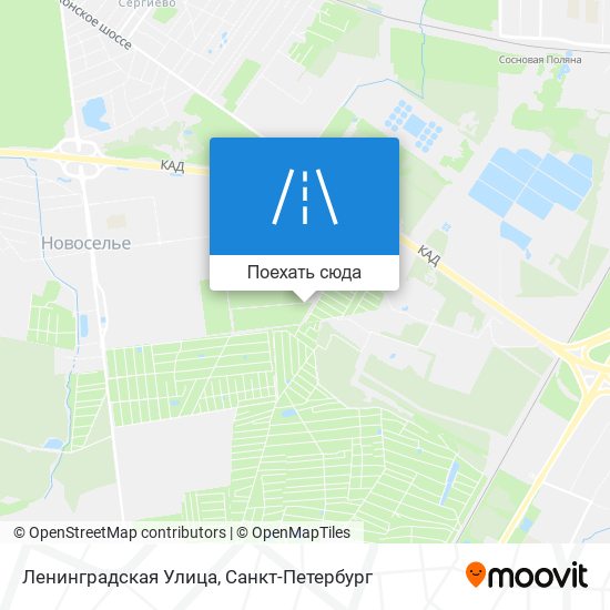 Карта Ленинградская Улица