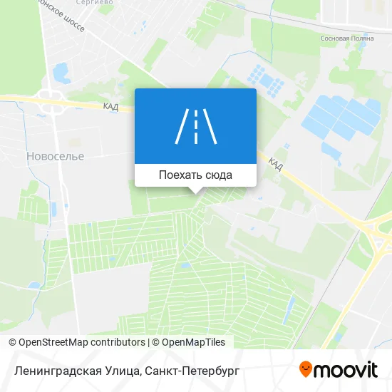 Карта Ленинградская Улица