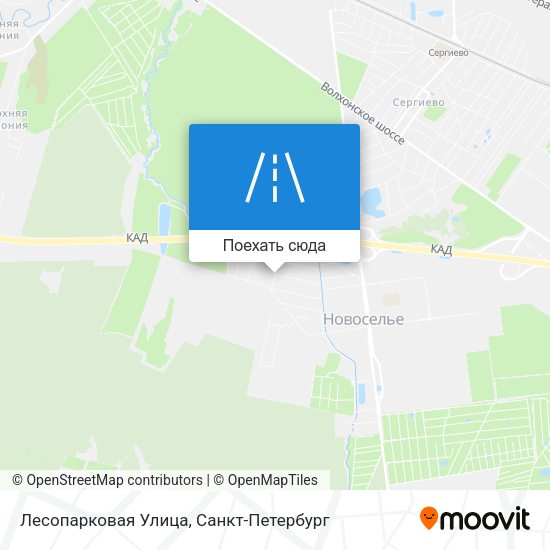 Карта Лесопарковая Улица