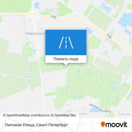 Карта Липовая Улица