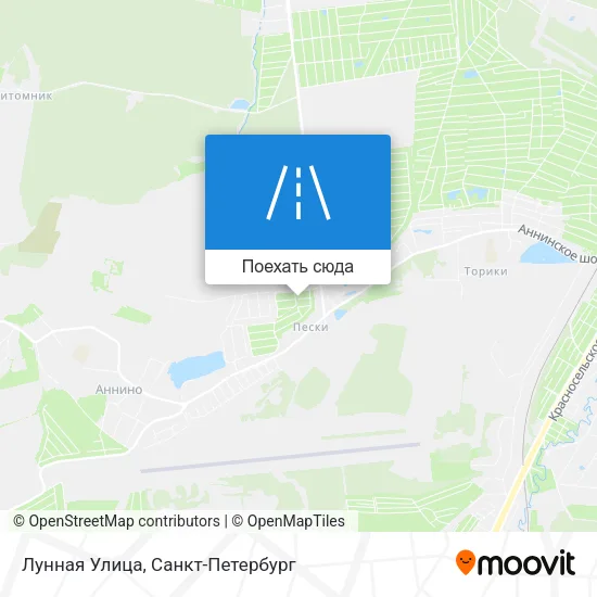 Карта Лунная Улица