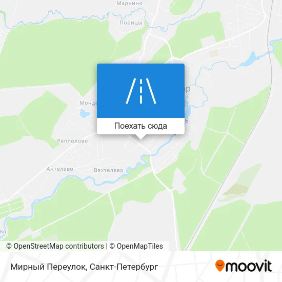 Карта Мирный Переулок
