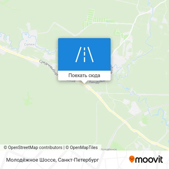 Карта Молодёжное Шоссе