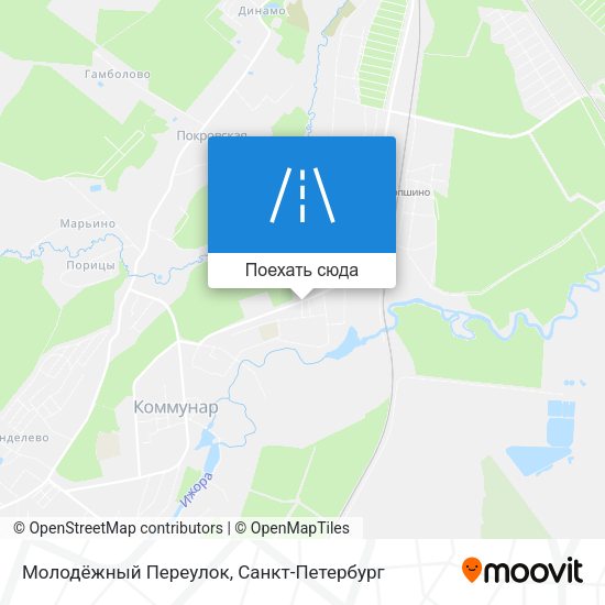 Карта Молодёжный Переулок