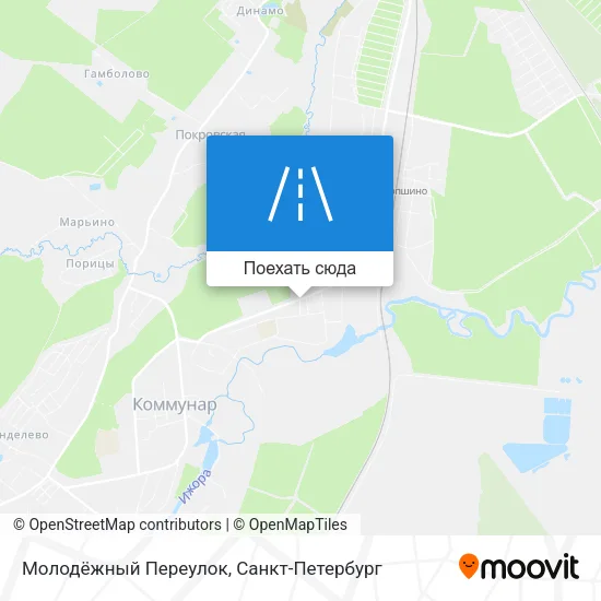 Карта Молодёжный Переулок