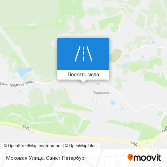 Карта Моховая Улица