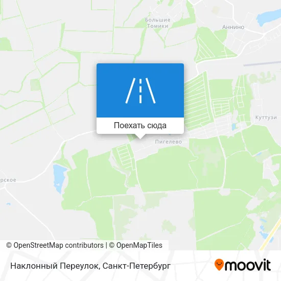 Карта Наклонный Переулок