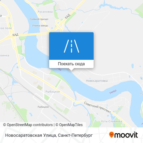 Карта Новосаратовская Улица