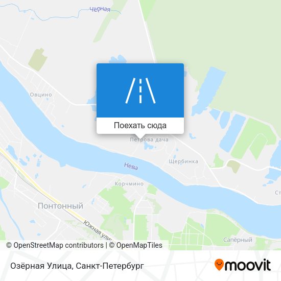 Карта Озёрная Улица
