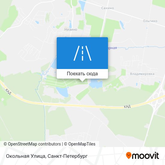 Карта Окольная Улица