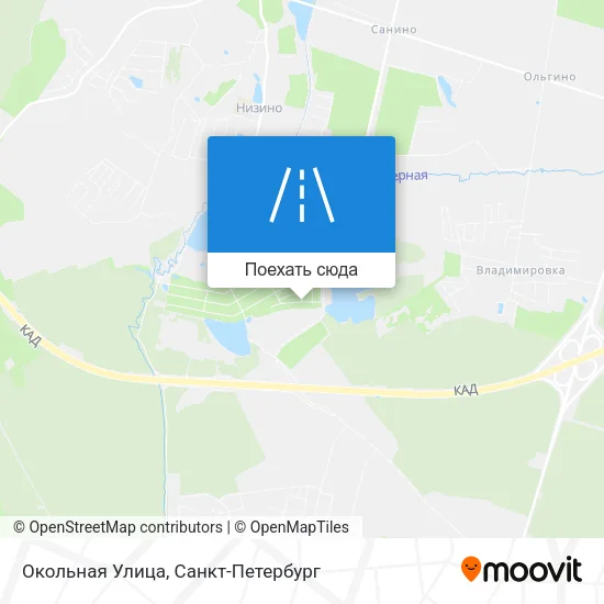 Карта Окольная Улица