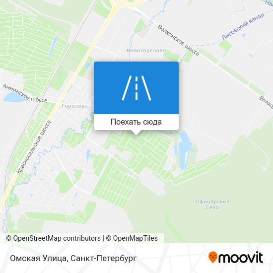 Карта Омская Улица