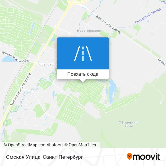 Карта Омская Улица