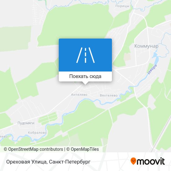Карта Ореховая Улица