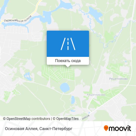 Карта Осиновая Аллея
