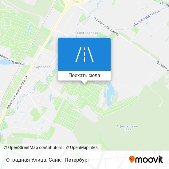 Карта Отрадная Улица