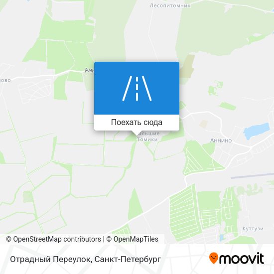 Карта Отрадный Переулок