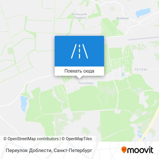 Карта Переулок Доблести