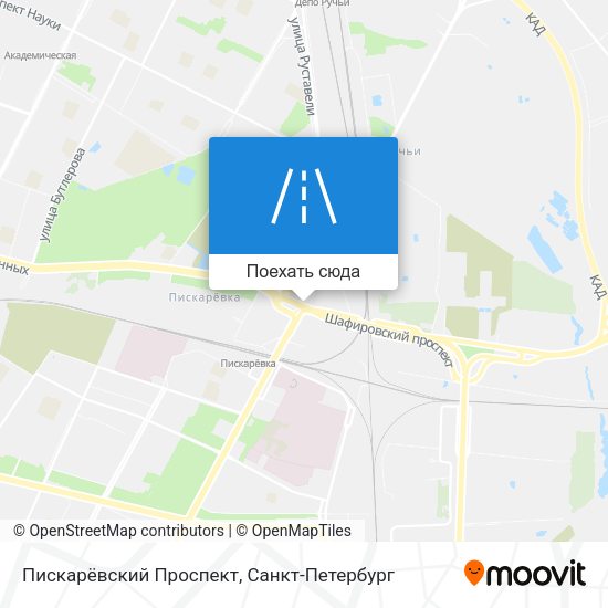 Карта Пискарёвский Проспект